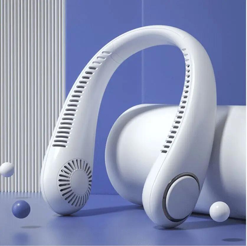 portable neck fan white