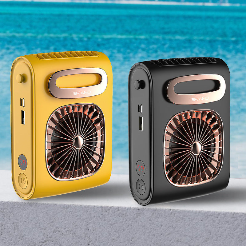 black and yellow fan