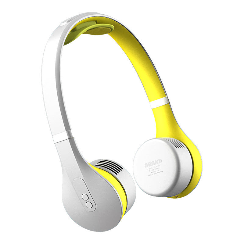 yellow and grey fan