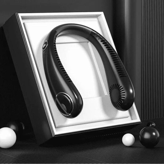 portable neck fan black